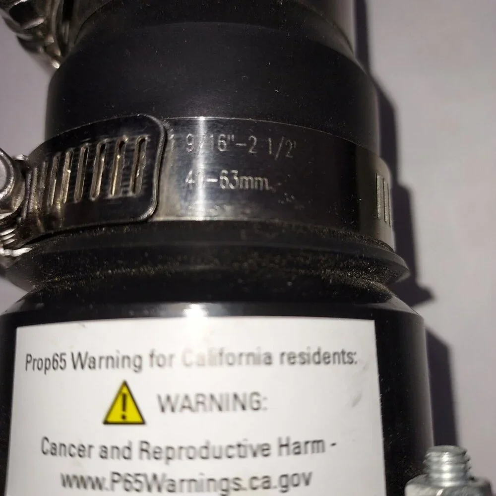 Check Valve 148102 1-1/4" - 1-1/2" Sump with Stainless Steel Bands - Picture 6 of 7
